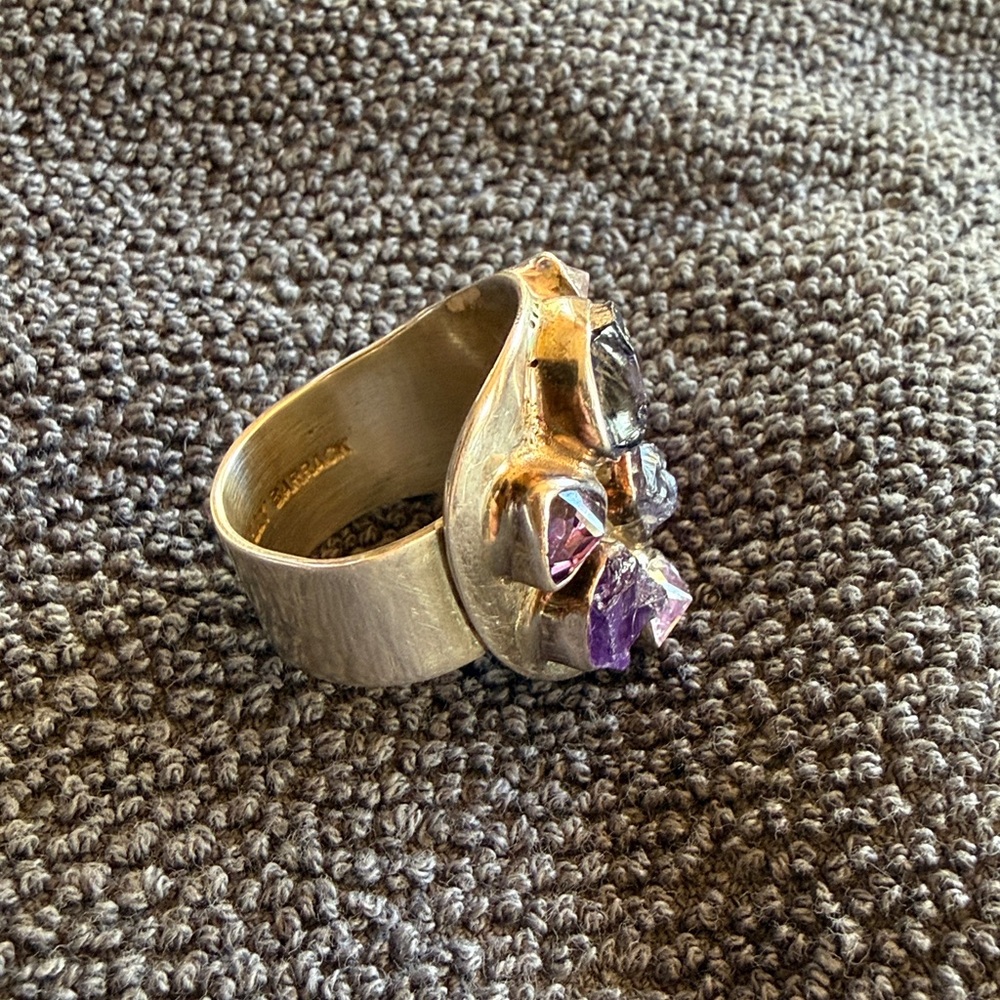 Lilly Barrack Adjustable Silver Multi-Stone Ameth… - image 8